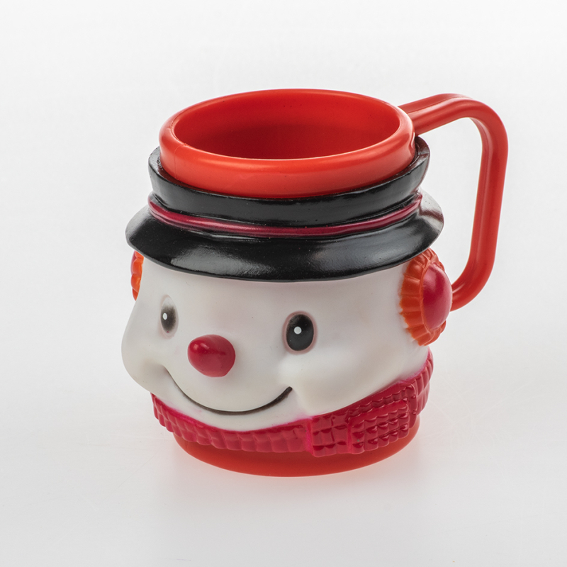 kerstbeker sneeuwpop