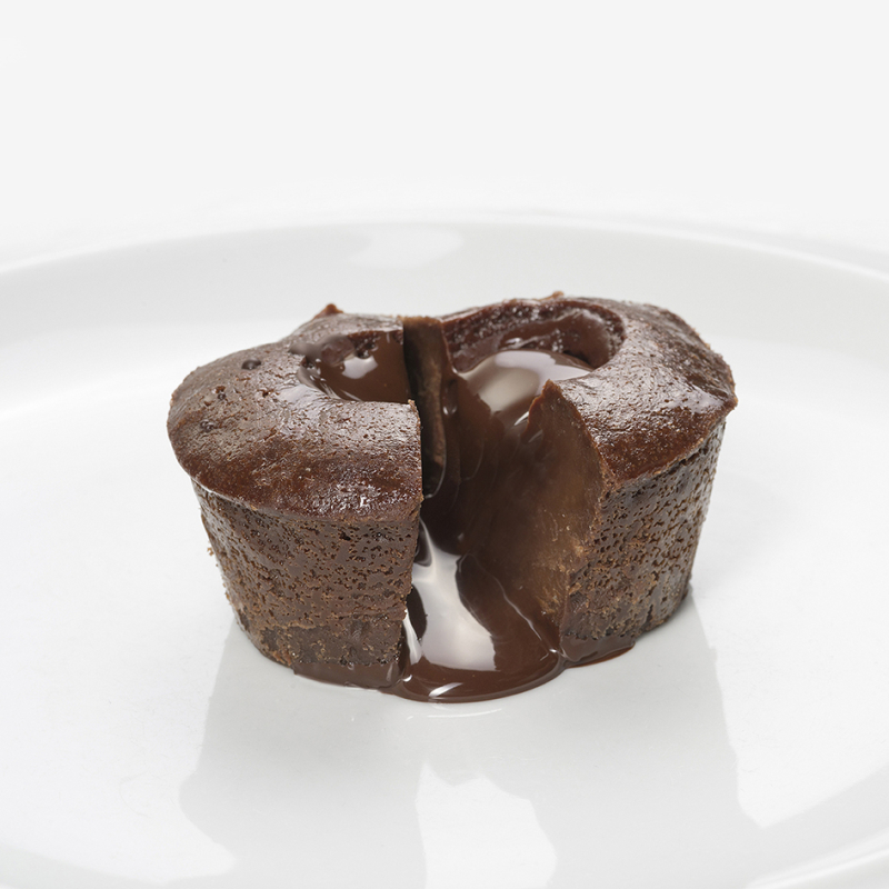 warm chocolade lava dessert