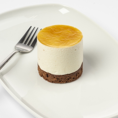 bavarois peer met een brownie bodem bavarois peer met een brownie bodem