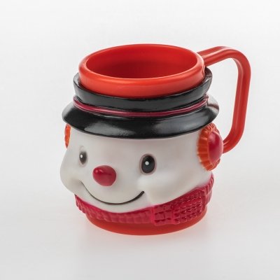 kerstbeker sneeuwpop