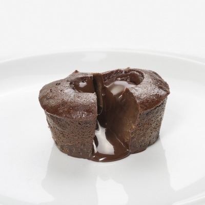 warm chocolade lava dessert